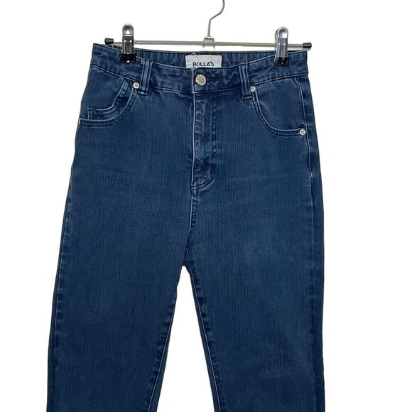 Rollas Eastcoast Skinny Jeans Women’s Size 26 Medium Wash High Waist Ankle Fit - Picture 3 of 14